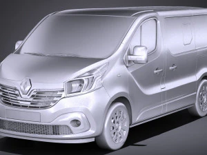 Renault Trafic Passenger 2015-2018 3D Model