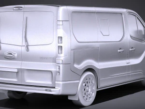 Renault Trafic Passenger 2015-2018 3D Model