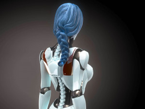 Robotic Woman Cyborg Realistic 3D 模型