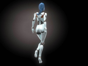 Robotic Woman Cyborg Realistic 3D 模型