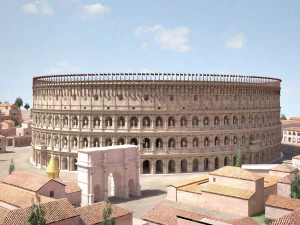 R&ouml;misches Kolosseum hochdetailliert 3D Modell