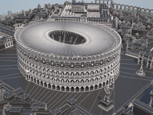 Roman Colosseum High Detailed 3D Model