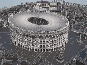 Roman Colosseum High Detailed 3D Model