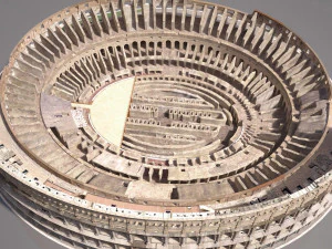 Roman Colosseum Ruins High Detail 3D Model