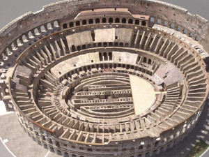 Roman Colosseum Ruins High Detail 3D Model