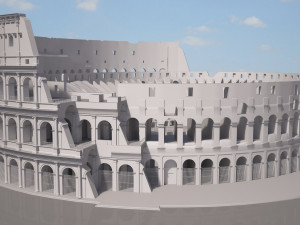 Roman Colosseum Ruins High Detail 3D Model