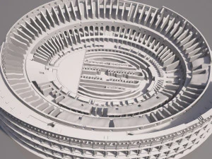 Roman Colosseum Ruins High Detail 3D Model