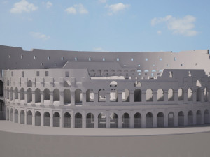 Roman Colosseum Ruins High Detail 3D Model