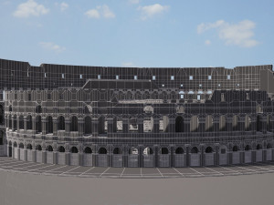 Roman Colosseum Ruins High Detail 3D Model