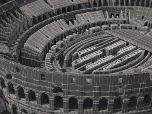 Roman Colosseum Ruins High Detail 3D Model