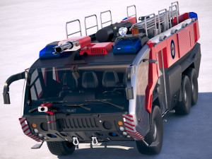 Rosenbauer Panther Firetruck 6x6 3D Model
