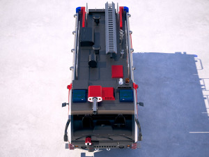 Rosenbauer Panther Firetruck 6x6 3D Model