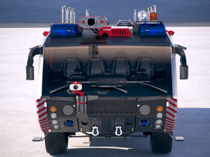 Rosenbauer Panther Firetruck 6x6 3D Model
