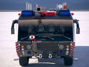 Rosenbauer Panther Firetruck 6x6 3D Model