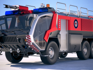 Rosenbauer Panther Firetruck 6x6 3D Model