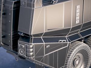 Rosenbauer Panther Firetruck 6x6 3D Model