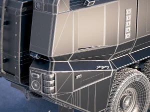 Rosenbauer Panther Firetruck 6x6 3D Model