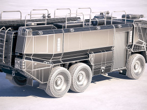 Rosenbauer Panther Firetruck 6x6 3D Model