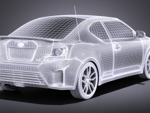 Scion tC 2016 vray 3D 模型