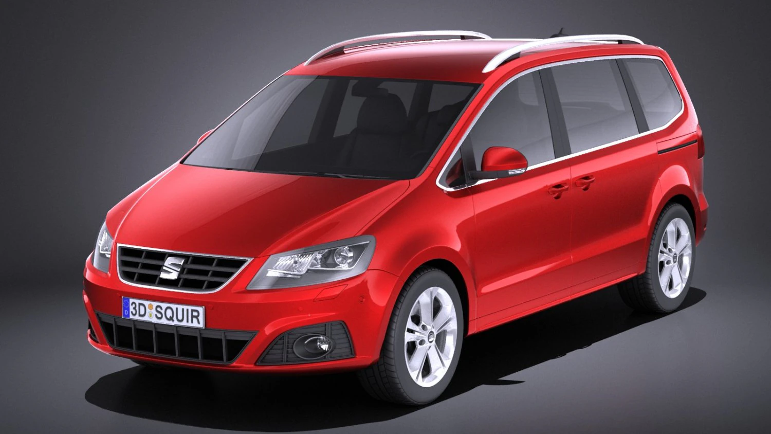 Seat Alhambra 2018 vray 3D Model .c4d .max .obj .3ds .fbx .stl .blend