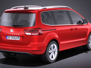 Seat Alhambra 2018 vray 3D Модель