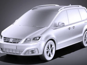 Seat Alhambra 2018 vray 3D Model