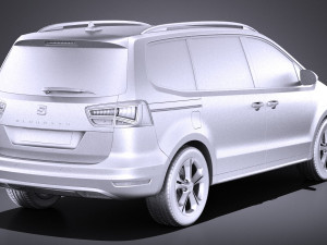 Seat Alhambra 2018 vray 3D Модель