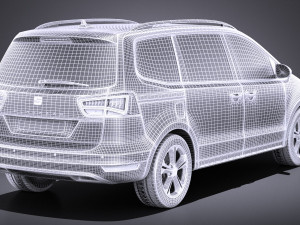 Seat Alhambra 2018 vray 3D Модель