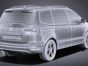 Seat Alhambra 2018 vray 3D Модель