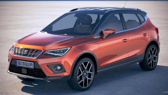 Seat Arona 2018 3D Модель .c4d .max .obj .3ds .fbx .stl .blend