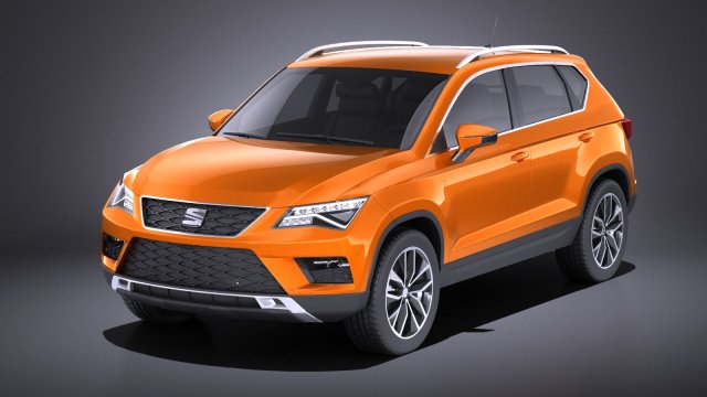 Seat Ateca 2018 vray 3D 模型 .c4d .max .obj .3ds .fbx .stl .blend 