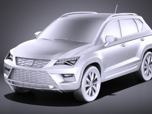 Seat Ateca 2018 vray 3D 模型