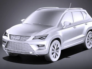 Seat Ateca 2018 vray 3D Model