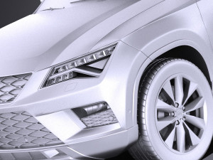 Seat Ateca 2018 vray 3D 模型
