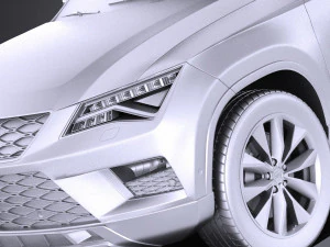Seat Ateca 2018 vray 3D Model