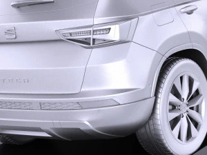 Seat Ateca 2018 vray 3D Model