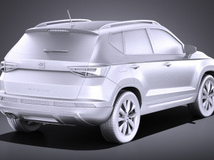 Seat Ateca 2018 vray 3D 模型
