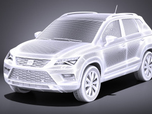 Seat Ateca 2018 vray 3D 模型