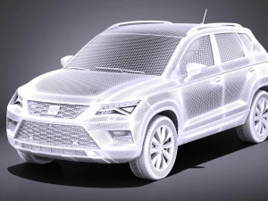 Seat Ateca 2018 vray 3D Model
