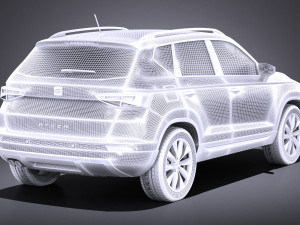 Seat Ateca 2018 vray 3D 模型