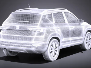 Seat Ateca 2018 vray 3D Model