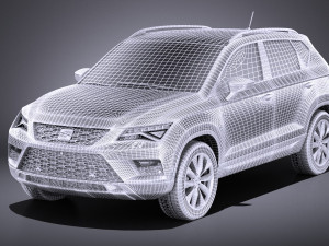 Seat Ateca 2018 vray 3D 模型