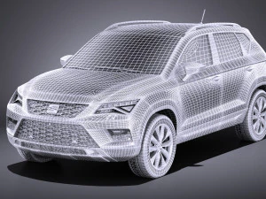 Seat Ateca 2018 vray 3D Model