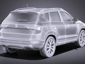 Seat Ateca 2018 vray 3D 模型