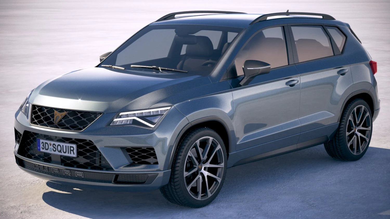 Seat Ateca Cupra 2019 3D Model .c4d .max .obj .3ds .fbx .stl .blend