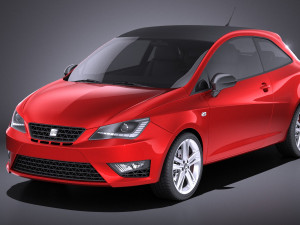 Seat Ibiza Cupra 3-door 2016 vray 3D Model