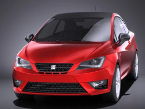 Seat Ibiza Cupra 3-door 2016 vray 3D Model