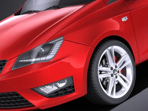 Seat Ibiza Cupra 3-door 2016 vray 3D Model