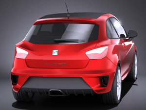 Seat Ibiza Cupra 3-door 2016 vray Model 3D