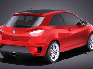Seat Ibiza Cupra 3-door 2016 vray Model 3D